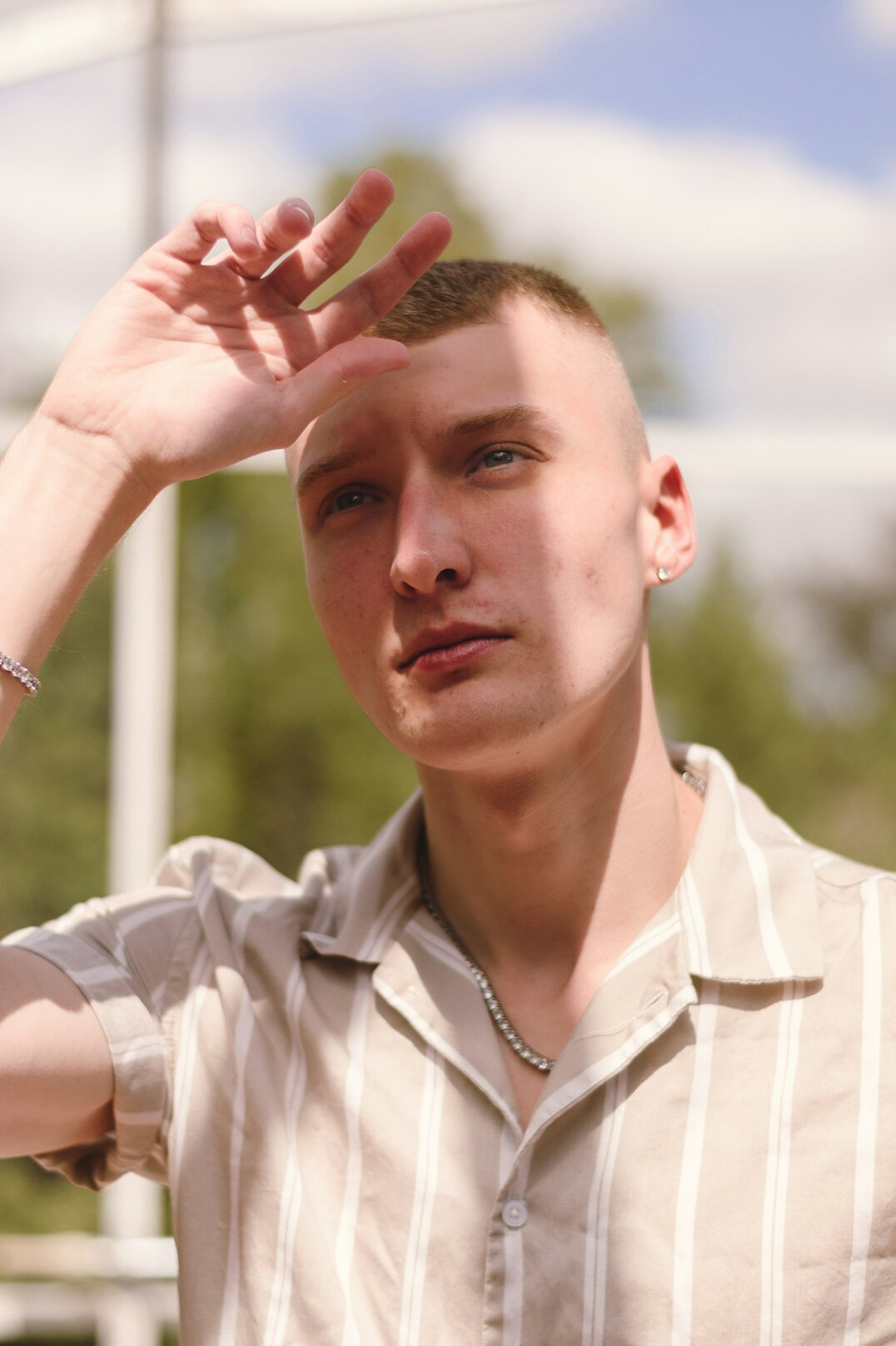 Portrait of a young man in a shirt